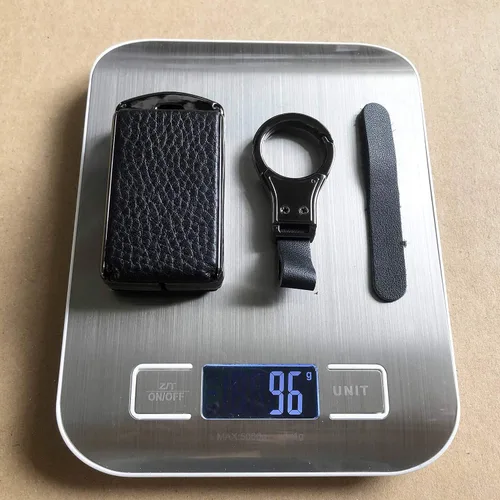 Vista 4 de ontto Funda de piel para llave de metal sin llave, para Volvo XC90 XC70 S60 S80 T5 T6