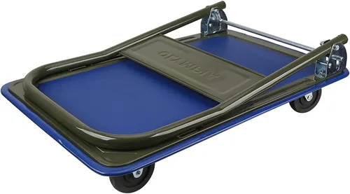 Vista 2 de Olympia Tools - Carretilla de mano plegable con plataforma de 300 libras de capacidad, camión de plataforma resistente con ruedas giratorias de 360°