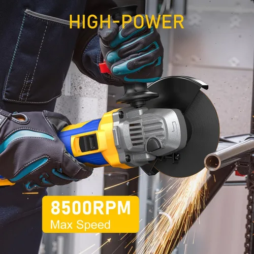 Vista 6 de ACROPOW Amoladora angular inalámbrica de 4-1/2", compatible con batería Dewalt 20V Max (batería no incluida) Motor sin escobillas para molienda