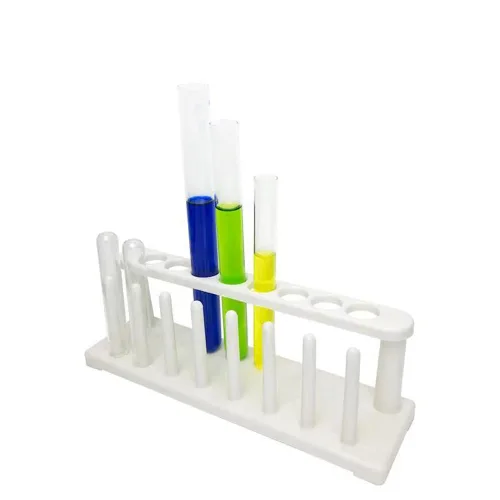 Vista 8 de Estante de tubo de ensayo acrílico transparente para tubos de 1.5/2/0.2 fl oz, soporte de tubo de laboratorio de 50 agujeros para tubos de ensayo