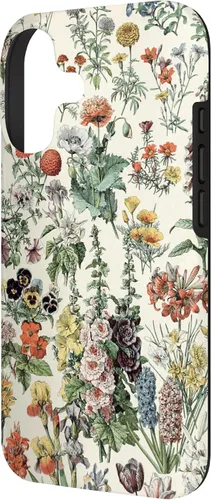 Vista 2 de Cute Flowers Vintage Botanical Flower Illustration Case for iPhone 17