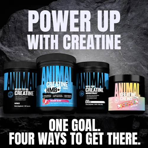 Vista 7 de Animal Cápsulas de Monohidrato de Creatina Micronizada - 300 Cápsulas, 2500mg por Porción para Apoyar el Crecimiento Muscular, Resistencia