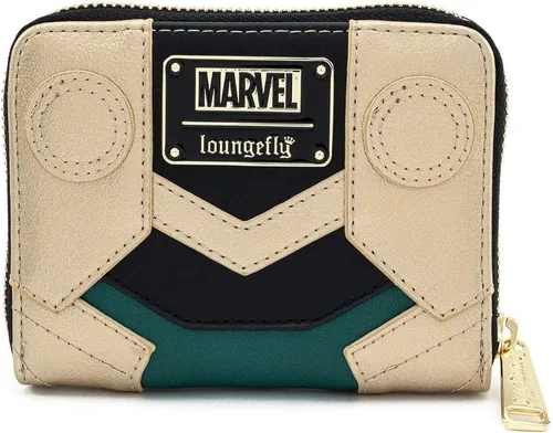 Vista 2 de Loungefly Marvel Loki - Cartera clásica con cremallera para cosplay, Multi, Classic