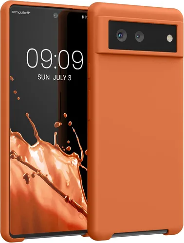 Vista 160 de kwmobile Funda Compatible con Google Pixel 6 Pro - Funda de Teléfono de Silicona TPU con Acabado Suave - Azul Caribe