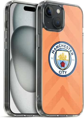 Vista 89 de Head Case Designs Funda de gel con licencia oficial del Manchester City Man City FC Away 2022/23 [protección de grado militar] compatible con Apple