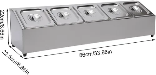 Vista 2 de Estante para especias, estante de especias de 1 hilera, estante organizador de condimentos inclinado con 5 sartenes para ingredientes de salsa