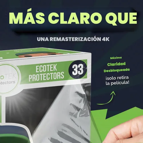 Vista 4 de EcoTEK Protectors Vitrina para figuras de 4" suave cristal transparente