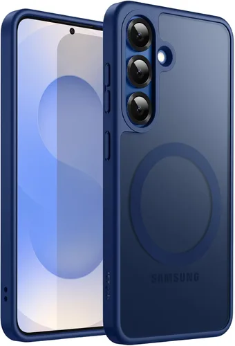 Vista 21 de JETech Estuche magnético para Samsung Galaxy S24 5G, compatible con MagSafe, funda protectora para teléfono con parte trasera translúcida y mate a
