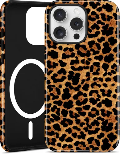Vista 26 de Jusy Compatible con MagSafe Brown Tortoise Shell Print Phone Case para iPhone 7/8/SE, funda protectora magnética de lujo de TPU suave