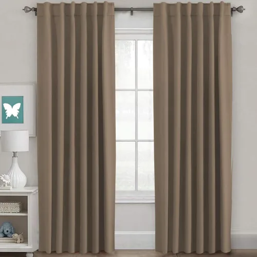 Vista 180 de H.VERSAILTEX Cortinas Opacas con Aislamiento Térmico, Paneles de Tratamiento de Ventanas que Oscurecen la Habitación, Cortinas Opacas para Sala