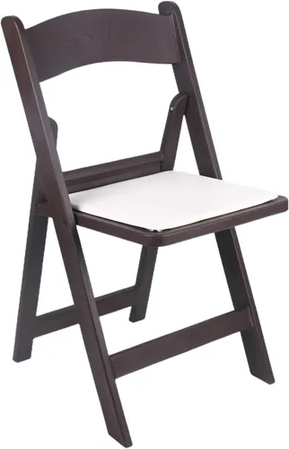 Vista 10 de BTEXPERT Silla plegable de resina con asiento acolchado de vinilo para interiores y exteriores, ligera, set para eventos en el hogar, fiestas