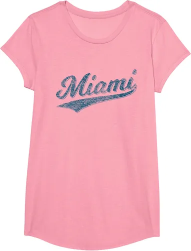 Vista 41 de Camiseta de estilo vintage de Miami Florida VARSITY SCRIPT Sports, gris, S
