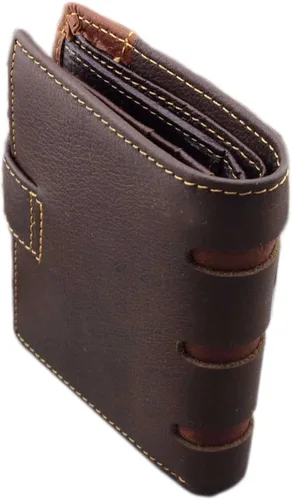 Vista 3 de East Rain - Cartera vertical para hombre, diseño de águila y águila, Retro