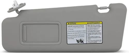 Vista 16 de SCITOO - Conjunto de visera solar para conductor lado izquierdo color beige para Hyundai Elantra sin quemacocos para modelos 2011, 2012, 2013, 2014