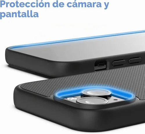 Vista 7 de ENCASED Funda delgada diseñada para iPhone 15 (2023), ultra delgada, flexible, para teléfono (negro mate)