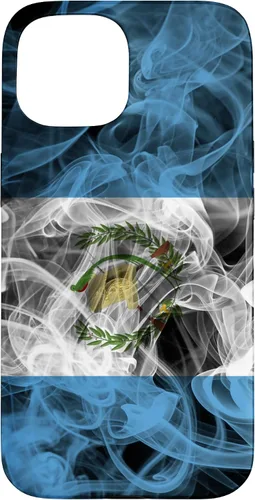 Vista 6 de Funda para iPhone 17 con diseño de bandera de Guatemala con estética ahumada