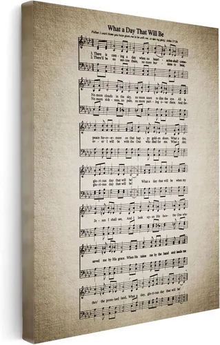 Vista 13 de Poster Master Lienzo How Great Thou Art - Impresión de partituras de música retro, arte de pared de himnario, regalo para hombres, mujeres