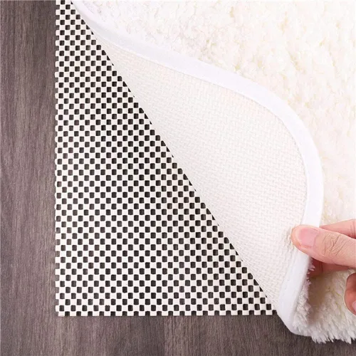 Vista 2 de GIBZ Almohadilla antideslizante para alfombra, almohadillas para alfombras de área y suelos de madera dura, proporciona protección y cojín, negro