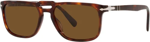Vista 2 de Persol PO3273S - Gafas de sol rectangulares, Gris Gradiente Verde RayasGris Claro Gradiente Gris Oscuro