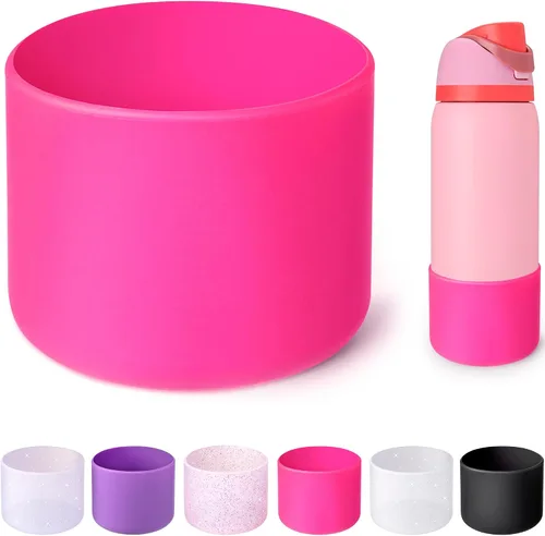 Vista 44 de Funda de Silicona para Botella de Agua Owala de 24oz, Manga Protectora Antideslizante Brillante para Botella de Agua Owala que Protege las Botellas