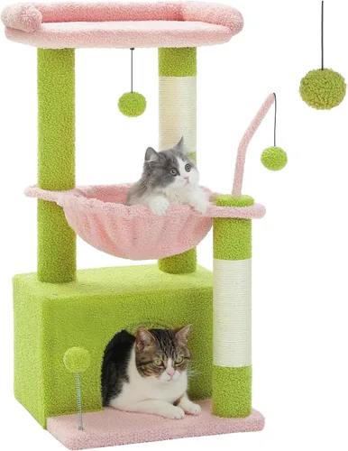 Vista 15 de PEQULTI Árbol para Gatos Torre de Gatos para Gatos Grandes con Postes de Rascar Cubiertos de Sisal y Reposo Extra Grande para Gatos