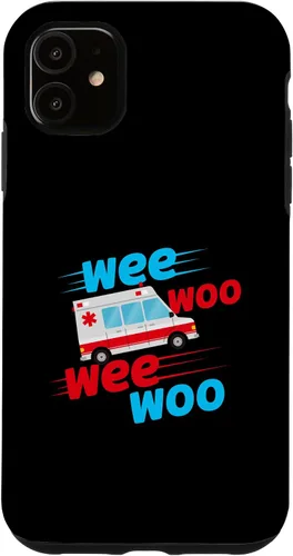 Vista 8 de Funda EMT para iPhone 13 Pro Max Wee Woo Wee Woo Ambulancia Técnico Paramédico