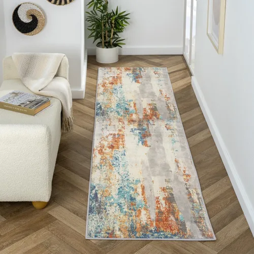 Vista 40 de LUXE WEAVERS Lagos Collection - Alfombra de área abstracta beige de 2x3