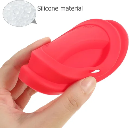 Vista 3 de 6 fundas de silicona para tazas, reutilizables, a prueba de polvo, para tazas y vasos, ajuste universal, material de silicona de grado alimenticio