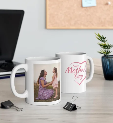 Vista 5 de Fantastic Gifts Taza con foto personalizada con texto personalizado, sube tu imagen con diferentes diseños Taza con Foto Personalizada y Texto Taza