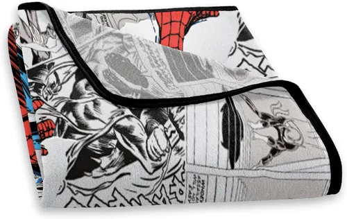 Vista 3 de Northwest Manta de Spiderman Micro Raschel, 46" x 60", Old School Spidey