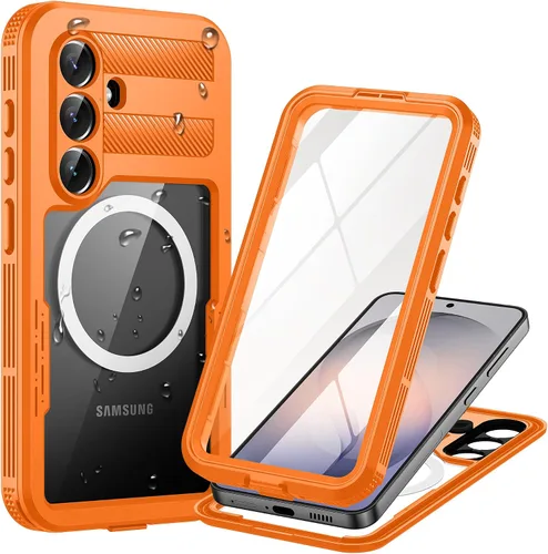 Vista 13 de Lanhiem Funda para teléfono Galaxy Note 9, IP68, impermeable, a prueba de polvo, a prueba de golpes, con protector de pantalla integrado, cubierta