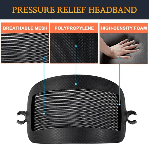 Vista 5 de SOULWIT Almohadilla de alivio de presión con diadema para AirPods Max, protector ergonómico y ligero mejorado para la cubierta de la correa