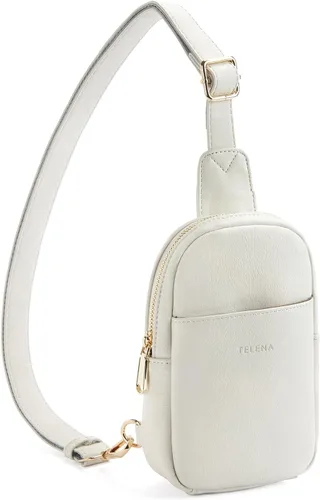 Vista 50 de Telena Riñonera pequeña para mujer, de cuero, cangureras, bolsa de pecho para mujer