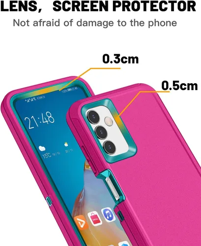 Vista 6 de AICase Funda para Galaxy A14 5G, resistente protección contra caídas, cuerpo completo, resistente a los golpes, a prueba de polvo, militar