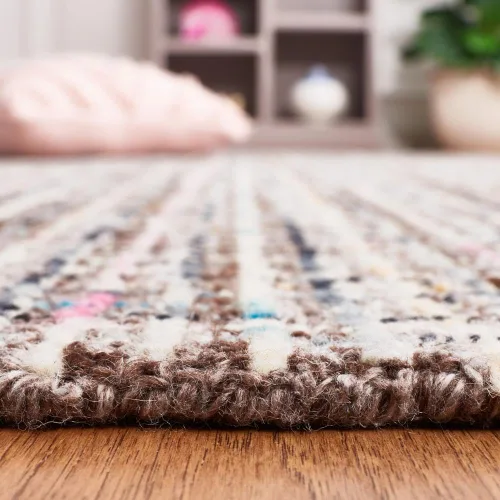 Vista 5 de SAFAVIEH Abstract Collection - Alfombra de pasillo de 8 pies, diseño moderno, ideal para zonas de alto tráfico en pasillo, baño y cocina (ABT489F-28)