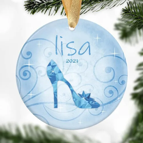 Vista 17 de Adorno para árbol de Navidad de mariposa, regalo personalizado