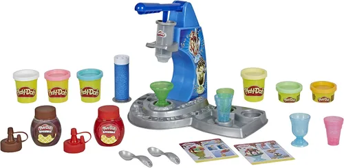 Vista 3 de Play-Doh Kitchen Creations Drizzy - Juego de helados con compuesto de goteo y 6 colores no tóxicos