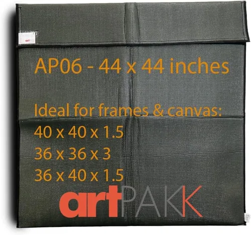 Vista 2 de Bolsos de Arte (AP06-44 1/2" x 44 1/2") - Fuertes • Absorbentes de impacto • Reutilizables • No tóxicos • Impermeables • Forro libre de ácidos - Azul
