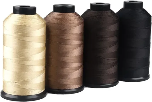Vista 8 de GlamorDove 1500 yardas/rollo de hilo de nylon consolidado Kit de herramientas de hilo de coser a mano Hilo de unión de nylon Kit de herramientas