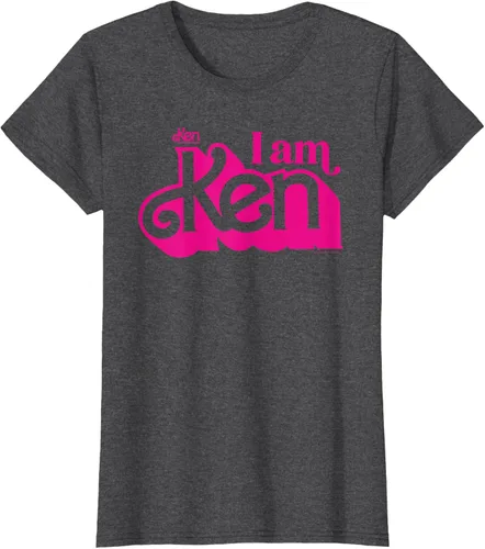 Vista 3 de Camisetas y camisetas de Barbie The Movie I Am Ken para hombres y mujeres Negro