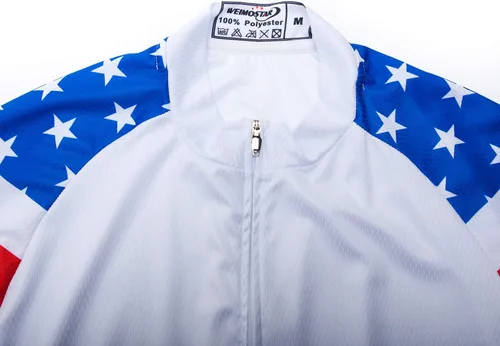 Vista 87 de Weimostar Hombre Ciclismo Jersey Manga Corta Bicicleta Ropa Multicolor Diamante