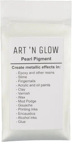 Vista 11 de Art 'N Glow Pigmento en polvo de perla de mica, 0.88 onzas, pigmento de perla fina para resina epoxi, gran opción para creativos, pinturas