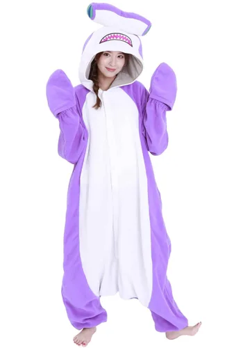 Vista 2 de Pijama Kigurumi de Tiburón Martillo para Adultos Multicolor