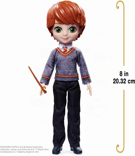 Vista 6 de Wizarding World Harry Potter, muñeco Ron Weasley de 8 pulgadas, juguetes para niños y niñas a partir de 6 años