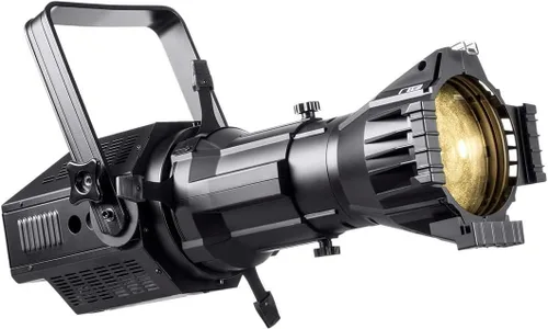 Vista 2 de Monoprice COB LED elipsoidal - Blanco, 200 vatios, 3200 K, 19 grados, con soporte Gobo, control DMX de 3 canales, serie Stage Right
