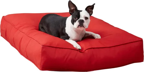 Vista 17 de Casey - Cama rectangular para perros (36 x 24 pulgadas) de mezclilla para interiores y exteriores, estilo almohada