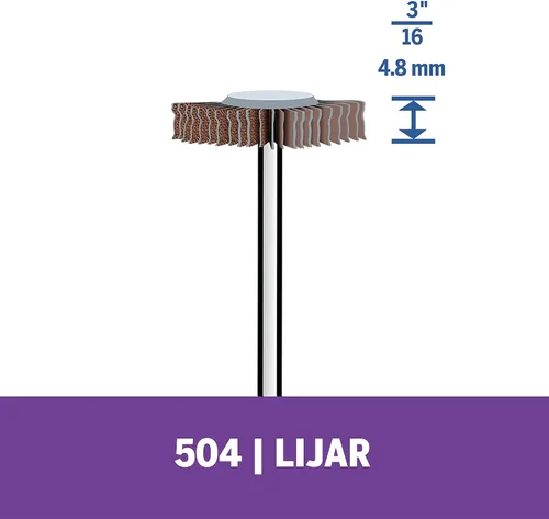 Vista 2 de Dremel Lijadora de rueda 504 316", grano 80, gris