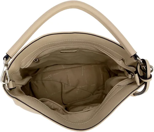 Vista 4 de DAVIDJONES - Bolso tipo Hobo de piel sintética suave para mujer, bolso cruzado mediano, bolso de hombro con asa superior, Bolso Hobo clásico simple