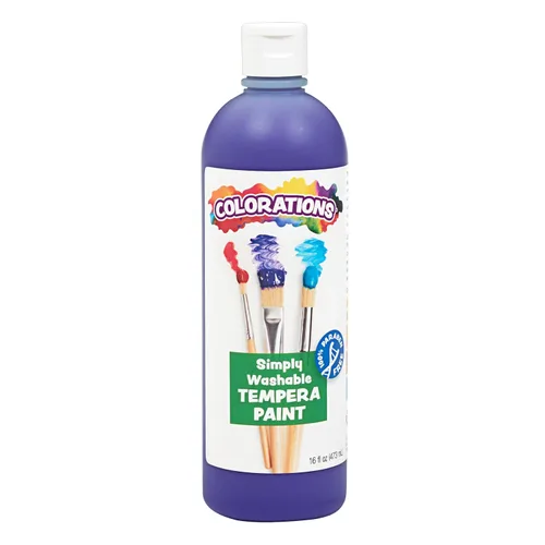 Vista 19 de Colorations WSTAP Pintura de témpera lavable, 16 onzas líquidas, verde manzana, no tóxica, vibrante, atrevida, pintura para niños, manualidades