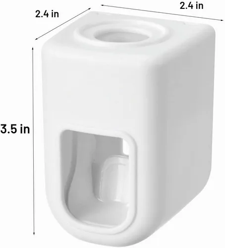 Vista 2 de Dispensador automático de pasta de dientes para montaje en pared, a prueba de agua, exprimidor de pasta de dientes perezosa, soporte para cepillos